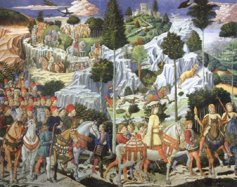 Benozzo Gozzoli Journey of the Magi to Bethlehem France oil painting art